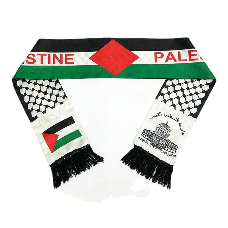 Foulard Écharpe Homme Arabe Keffieh Palestinien - Grand Carré Polyvalent Coton